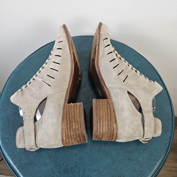 Sam Edelman Pierson Woven Cutout Booties in Putty Size 9 - Picture 6 of 10